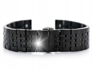 Pacific Bransoleta Model 4 - czarny - 22mm 2