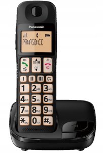 Telefon stacjonarny Panasonic Telefon bezprzewodowy Panasonic KX-TGE110 LCD 6