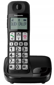 Telefon stacjonarny Panasonic Telefon bezprzewodowy Panasonic KX-TGE110 LCD 10