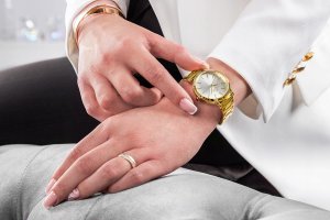 Zegarek Giewont Zegarek Damski Giewont Sapphire Złoto Srebrny GW2360-B2 6