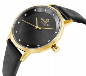 Zegarek Giewont Zegarek Damski Giewont Sapphire Złoto Czarny GW4130-A4 2