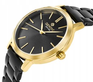 Zegarek Giewont Zegarek Damski Giewont Sapphire Złoto Czarny GW2360-B4 2