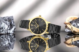 Zegarek Giewont Zegarek Damski Giewont Sapphire Złoto Czarny GW2360-B4 7