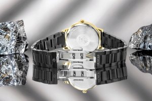 Zegarek Giewont Zegarek Damski Giewont Sapphire Złoto Czarny GW2360-B4 8