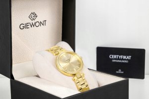 Zegarek Giewont Zegarek Damski Giewont Sapphire Złoty GW9890-B2 8