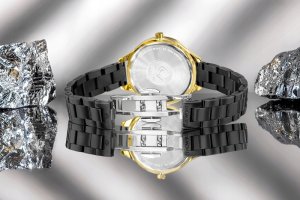 Zegarek Giewont Zegarek Damski Giewont Sapphire Złoto Czarny GW2720-B4 8