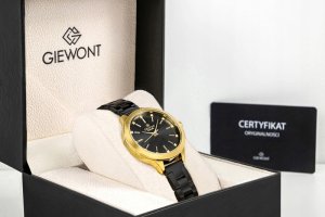 Zegarek Giewont Zegarek Damski Giewont Sapphire Złoto Czarny GW2720-B4 9