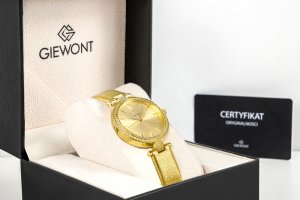 Zegarek Giewont Zegarek Damski Giewont Sapphire Złoty GW9890-A3 4