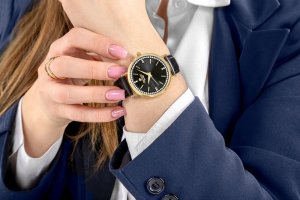 Zegarek Giewont Zegarek Damski Giewont Sapphire Złoto Czarny GW5390-A4 4