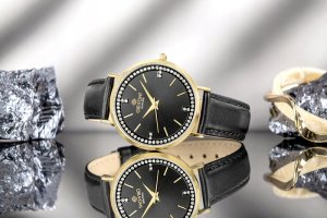 Zegarek Giewont Zegarek Damski Giewont Sapphire Złoto Czarny GW5390-A4 7