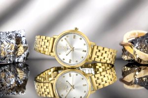 Zegarek Giewont Zegarek Damski Giewont Sapphire Złoto Srebrny GW7370-B2 7