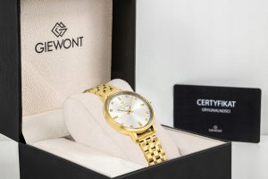 Zegarek Giewont Zegarek Damski Giewont Sapphire Złoto Srebrny GW7370-B2 9