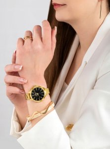 Zegarek Giewont Zegarek Damski Giewont Sapphire Złoto Czarny GW2720-B3 5