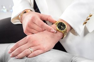 Zegarek Giewont Zegarek Damski Giewont Sapphire Złoto Czarny GW2720-B3 6