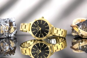 Zegarek Giewont Zegarek Damski Giewont Sapphire Złoto Czarny GW2720-B3 7