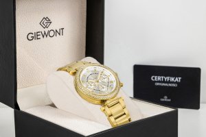 Zegarek Giewont Zegarek Damski Giewont Sapphire Złoto Srebrny GW3380-B2 9