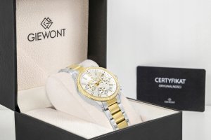 Zegarek Giewont Zegarek Damski Giewont Sapphire Srebrno Złoty GW3670-B4 9