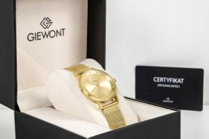 Zegarek Giewont Zegarek Damski Giewont Sapphire Złoty GW4130-B2 9