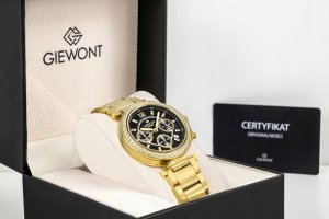 Zegarek Giewont Zegarek Damski Giewont Sapphire Złoto Czarny GW3380-B3 9