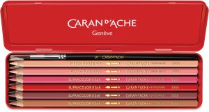 Caran d`Arche Kredki CARAN D'ACHE Supracolor Nina Cosford, 12 szt., w pudełku, mix kolorów 3