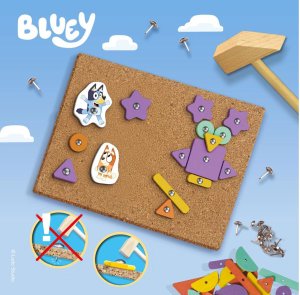 SES SES BLUey tablica korkowa z młotkiem 14094 40946 2