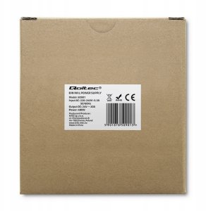 Qoltec Qoltec Przemysłowy zasilacz na szynę DIN 480W 24V 6