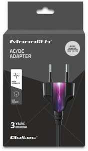 Zasilacz Qoltec Qoltec Zasilacz desktopowy 120W 12V 10A 5.5*2.5 + kabel zasilający 8