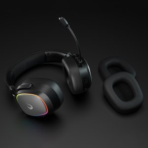 Słuchawki Rampage RETSU BT 2.4G RGB czarne 4