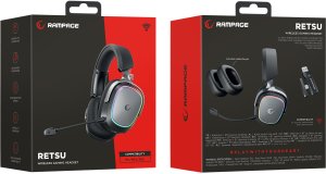 Słuchawki Rampage RETSU BT 2.4G RGB czarne 5