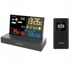 Stacja pogodowa RAVEN Stacja pogody Raven ESPOG10 Zegar Alarm Budzik Prognozowanie pogody 2
