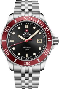 Zegarek Swiss Military Hanowa Zegarek męski Swiss Military by Chrono SM34109.04 srebrny 3