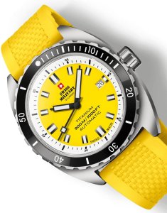 Zegarek Swiss Military Hanowa Zegarek męski Swiss Military by Chrono SMA34100.11 żółty 4