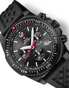 Zegarek Swiss Military Hanowa Zegarek męski Swiss Military by Chrono SM34093.05 czarny 2