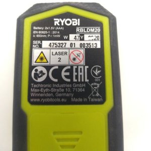 Dalmierz laserowy Ryobi RYOBI Dalmierz Laserowy Zasięg 20m 6