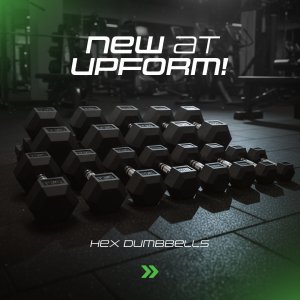 UpForm Hantla żeliwna gumowana HEX 30 kg UpForm stalowa 2
