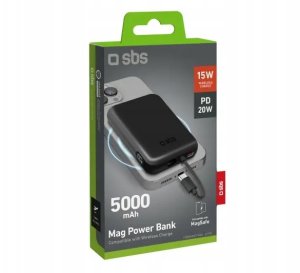 Powerbank SBS Powerbank SBS TEBB5000TCMAG 5000mAh Magsafe PD 20W Ładowanie bezprzewodowe 2