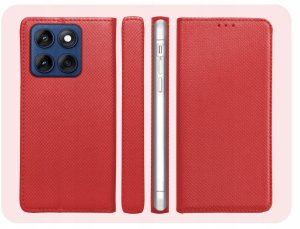 Hello Case Etui z Klapką Do Motorola Edge 60 / 60 Fusion / 60 Pro 5G (Czerwone, Case) 6