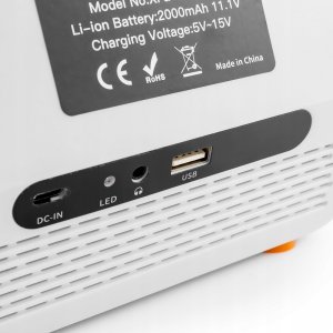 Odtwarzacz przenośny Spacetronik Mini telewizor przenośny 7'' DVB-T2 H.265 Pomarańcz 4