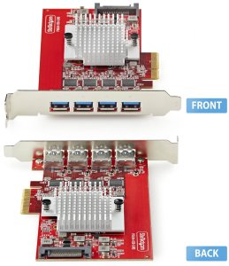 Kontroler StarTech 4-PORT USB-A 10GBPS PCIE CARD/. 3