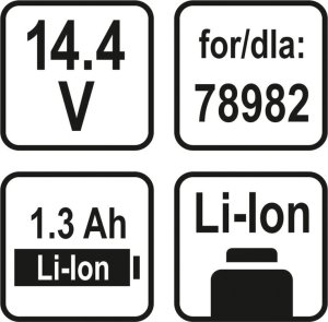 Sthor AKUMULATOR LI-ION 18V 1,3 AH DO WKRĘTARKI STHOR 8