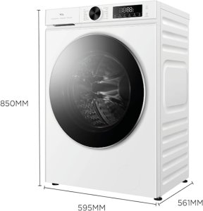 Pralka TCL TCL Washing machine | FP0944WA0 | Energy efficiency class A | Front loading | Washing capacity 9 kg | 1400 RPM | Depth 56 cm | Width 60 cm | Display | LED | Steam function | White 2
