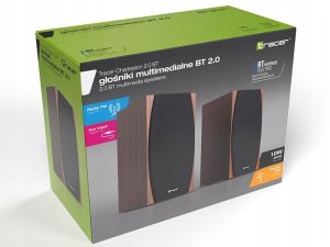 Głośniki komputerowe Tracer Głośniki Głośnik Tracer Charleston 2.0 Czarno-brązowy 4