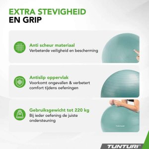 Tunturi Piłka  90cm, Petrol, Anti Burst 2