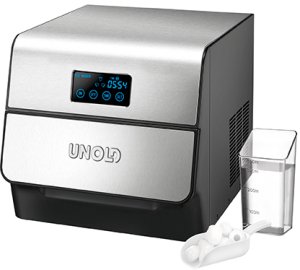 Kostkarka do lodu Unold Kostkarka do lodu Unold 48955 1,5L 150W Srebrna Łopatka do lodu Miarka 9