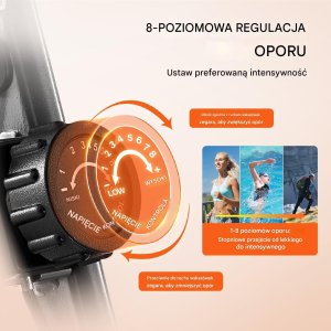 Vevor Rowerek treningowy stacjonarny rower do ćwiczeń fitness składany regulowany 3