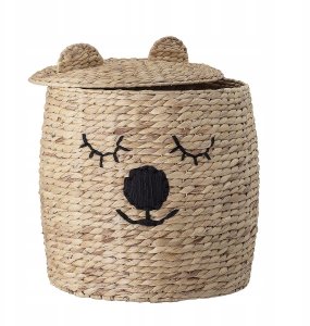 Bloomingville Dolma Kosz z pokrywą Naturalny Lilia wodna 2