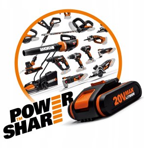 Ładowarka Worx Ładowarka WORX WA3880 20V 2A Power Share Li-Ion 2