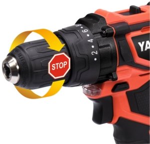 Wiertarko-wkrętarka Yato WIERTARKO - WKRĘTARKA BEZSZCZOTKOWA 18V BEZ AKU 6