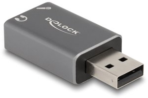 Karta dźwiękowa Delock DELOCK Zewnętrzna karta dźwiękowa USB z wtykiem USB-A na 2 x 3.5mm gniazdo Plug & Play Audio Adapter 2