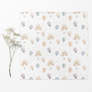 Bocioland 3008 PIELUSZKI MUŚLINOWE 70X70 3-PACK BEŻ BL300 5